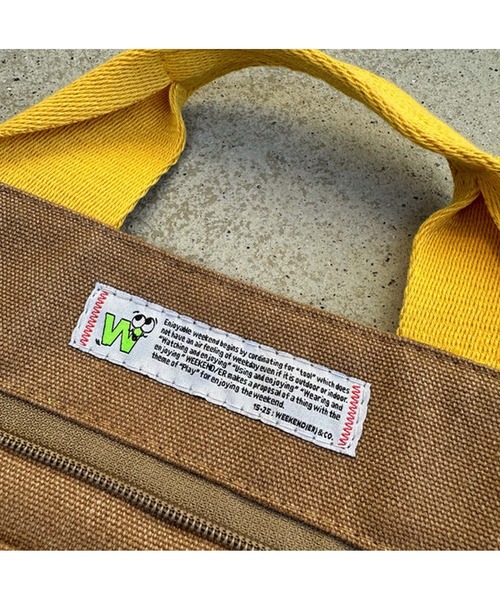 GLOBAL FORME CONCRETE（グローバルフォルムコンクリート）の「【WEEKEND(ER)】FADE CANVAS 2WAY TOTE（ショルダーバッグ・メンズ・ネイビー/ブラウン/ナチュラル/ブラック・FREE）」の17枚目の写真