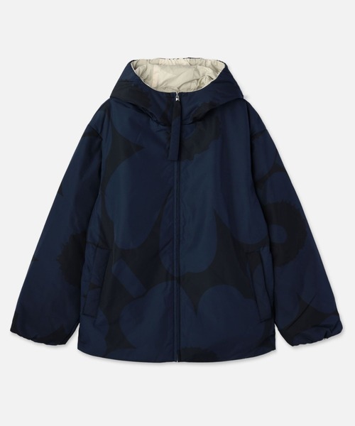 marimekko マリメッコ　Vektori Unikko リバーシブルコート Vektori unikko / reversible coat（その他アウター）｜marimekko