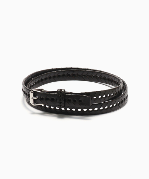 【関税込み】LEMAIRE ブラウン Braided 30 ベルト Braided leather belt in brown - Lemaire | Mytheresa
