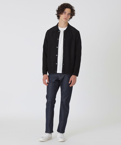 BLACK LABEL CRESTBRIDGE（ブラックレーベル・クレストブリッジ）の「シアーチェックシャツカーディガン（カーディガン/ボレロ・メンズ・ホワイト系その他/ブラック/レッド系その他2・L/M/XL）」の10枚目の写真