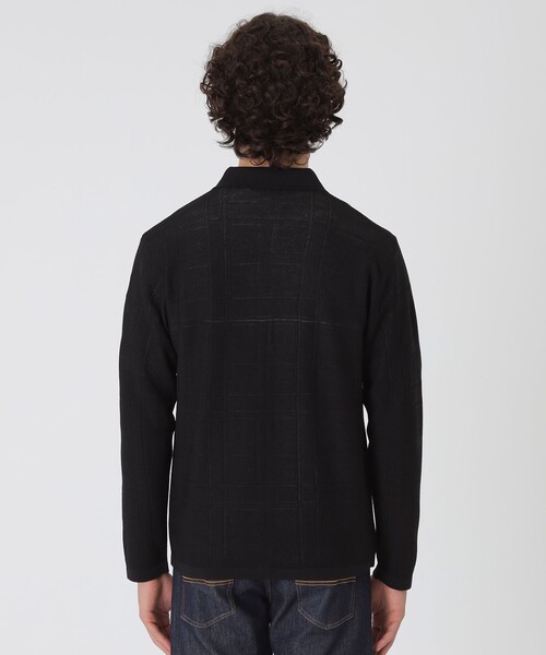 BLACK LABEL CRESTBRIDGE（ブラックレーベル・クレストブリッジ）の「シアーチェックシャツカーディガン（カーディガン/ボレロ・メンズ・ホワイト系その他/ブラック/レッド系その他2・L/M/XL）」の13枚目の写真
