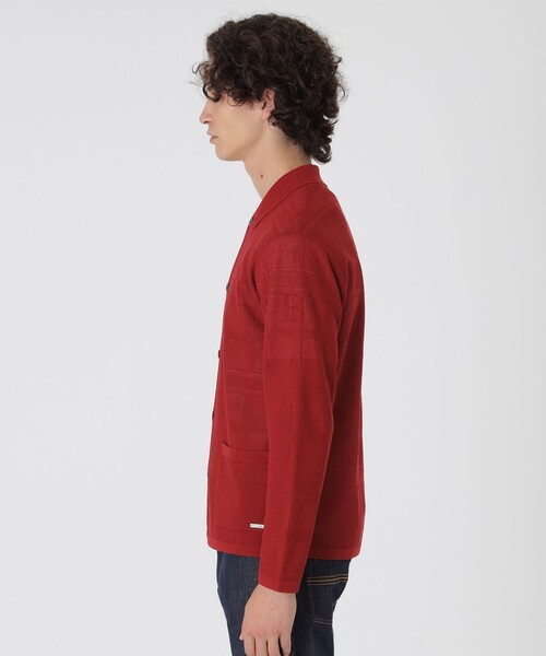 BLACK LABEL CRESTBRIDGE（ブラックレーベル・クレストブリッジ）の「シアーチェックシャツカーディガン（カーディガン/ボレロ・メンズ・ホワイト系その他/ブラック/レッド系その他2・L/M/XL）」の18枚目の写真