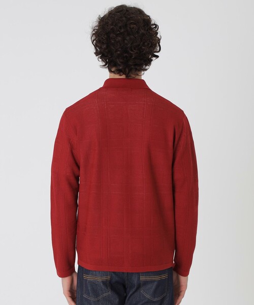 BLACK LABEL CRESTBRIDGE（ブラックレーベル・クレストブリッジ）の「シアーチェックシャツカーディガン（カーディガン/ボレロ・メンズ・ホワイト系その他/ブラック/レッド系その他2・L/M/XL）」の19枚目の写真