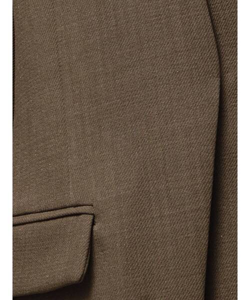 TONAL(トーナル)の「ラメツイルノーカラージャケット(テーラードジャケット・レディース・チャコールグレー/ダークブラウン・MEDIUM)」の15枚目の写真