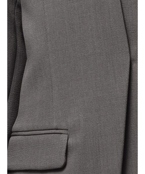 TONAL(トーナル)の「ラメツイルノーカラージャケット(テーラードジャケット・レディース・チャコールグレー/ダークブラウン・MEDIUM)」の16枚目の写真