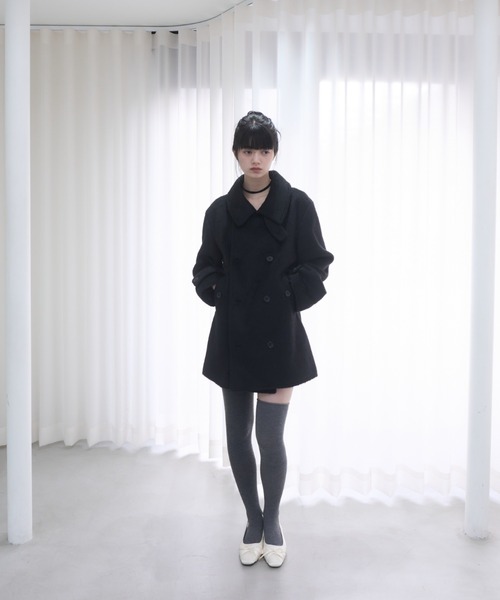 mi。シャギージャケットコート、新品・未使用、完売品 WEB/限定店舗】シャギーミドルコート | mystic(ミスティック