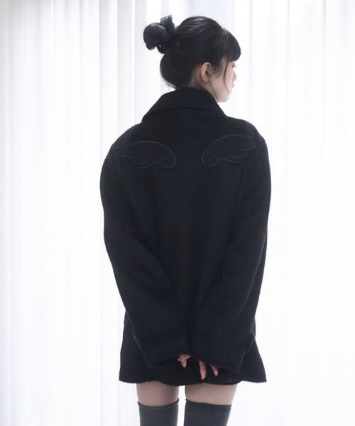 Smyeon(スミョン)の「Middle shaggy coat/ミドルシャギーコート(その他アウター・レディース・ブラック/グレー/オフホワイト・FREE)」の9枚目の写真
