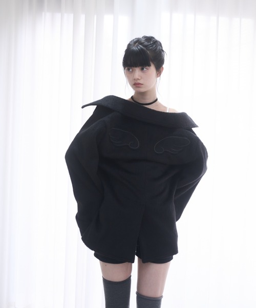 Smyeon(スミョン)の「Middle shaggy coat/ミドルシャギーコート(その他アウター・レディース・ブラック/グレー/オフホワイト・FREE)」の13枚目の写真