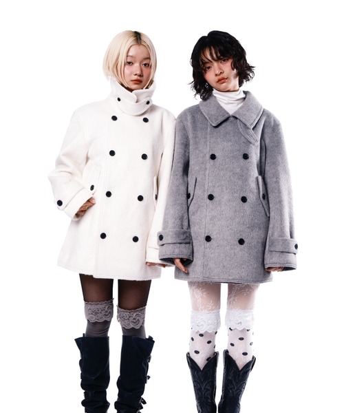 【完売品 新品未使用】smyeon スミョン ミドルシャギーコート Middle shaggy coat/ミドルシャギーコート（その他アウター）｜Smyeon