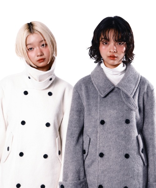 Smyeon(スミョン)の「Middle shaggy coat/ミドルシャギーコート(その他アウター・レディース・ブラック/グレー/オフホワイト・FREE)」の17枚目の写真
