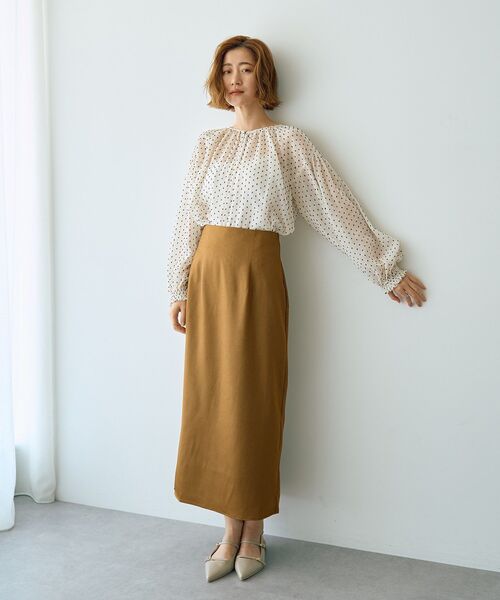 YECCA VECCA(イェッカヴェッカ)の「シアードットジャガードブラウス(シャツ/ブラウス・レディース・アイボリー/ブラック/グリーン・FREE)」の12枚目の写真