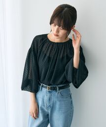 シアードットジャガードブラウス