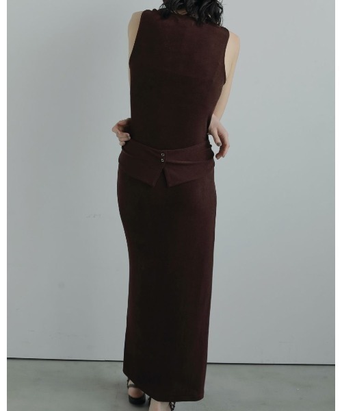 anuke(アンヌーク)の「anuke Layered Onepiece(ワンピース・レディース・グレー/ブラウン・36/38)」の5枚目の写真