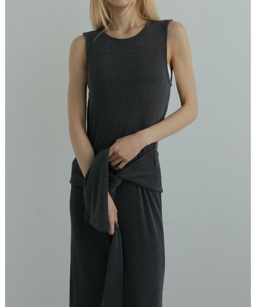 anuke(アンヌーク)の「anuke Layered Onepiece(ワンピース・レディース・グレー/ブラウン・36/38)」の7枚目の写真