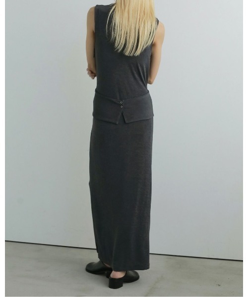 anuke(アンヌーク)の「anuke Layered Onepiece(ワンピース・レディース・グレー/ブラウン・36/38)」の8枚目の写真