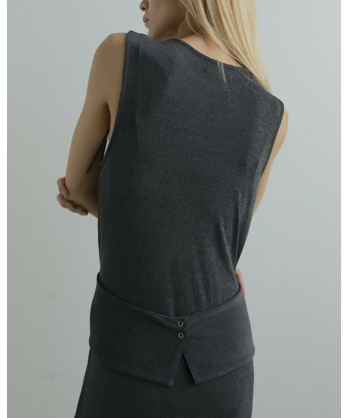 anuke(アンヌーク)の「anuke Layered Onepiece(ワンピース・レディース・グレー/ブラウン・36/38)」の9枚目の写真