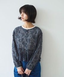 bulle de savon | 《early spring》踊るはなジャカード ブラウス(シャツ/ブラウス)