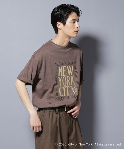 NANO universe(ナノユニバース)の「別注GOOD ROCK SPEED NYC 箔プリントTシャツ(Tシャツ/カットソー・メンズ・ブラウン・L/M)」の1枚目の写真