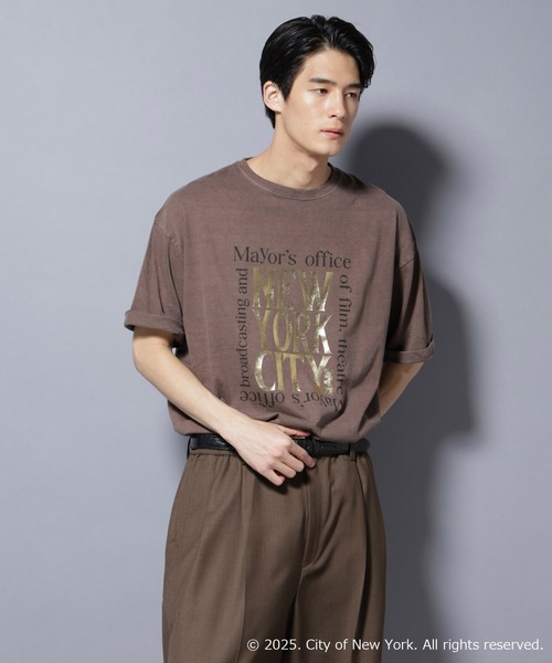 NANO universe(ナノユニバース)の「別注GOOD ROCK SPEED NYC 箔プリントTシャツ(Tシャツ/カットソー・メンズ・ブラウン・L/M)」の11枚目の写真