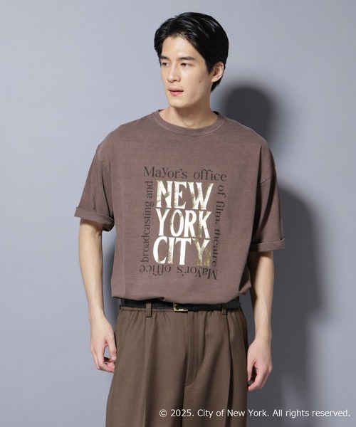 NANO universe(ナノユニバース)の「別注GOOD ROCK SPEED NYC 箔プリントTシャツ(Tシャツ/カットソー・メンズ・ブラウン・L/M)」の12枚目の写真