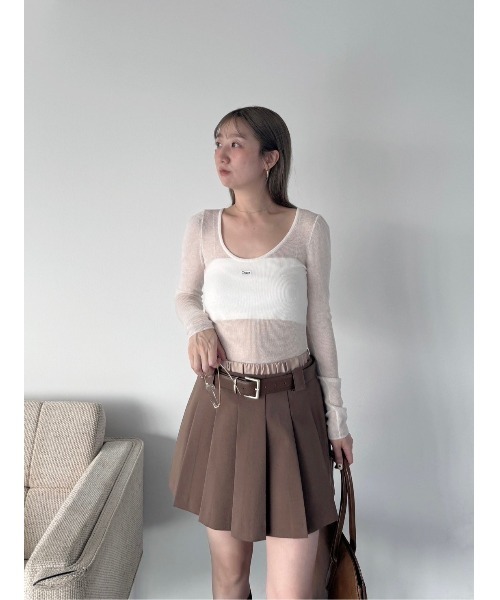 SNIDEL 【Chacott】シアーリブニット SNIDEL｜【Chacott】シアーリブニット | Rakuten Fashion(楽天