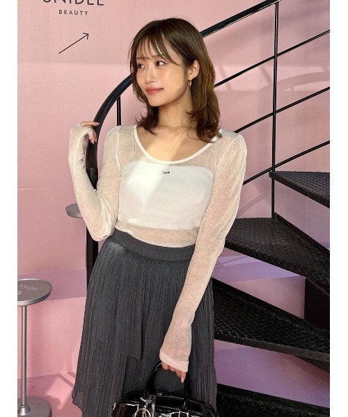 Chacott】シアーリブニット（ニット/セーター）｜Chacott