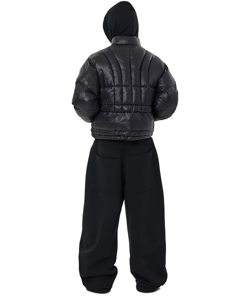 OY(オーワイ)の「『OY/オーワイ』VERTICAL PANEL PUFFER JACKET/バーティカルパネル中綿ジャケット(ダウンジャケット/コート・レディース・ブラック/ライトグレー・L/M)」の7枚目の写真