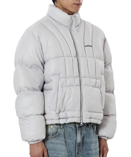 OY(オーワイ)の「『OY/オーワイ』VERTICAL PANEL PUFFER JACKET/バーティカルパネル中綿ジャケット(ダウンジャケット/コート・レディース・ブラック/ライトグレー・L/M)」の13枚目の写真