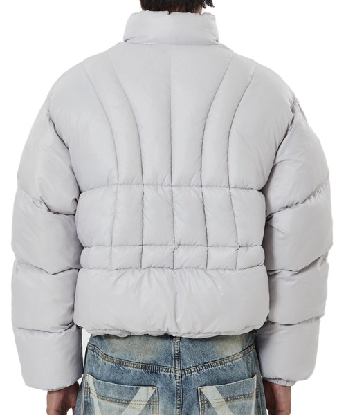 OY(オーワイ)の「『OY/オーワイ』VERTICAL PANEL PUFFER JACKET/バーティカルパネル中綿ジャケット(ダウンジャケット/コート・レディース・ブラック/ライトグレー・L/M)」の14枚目の写真