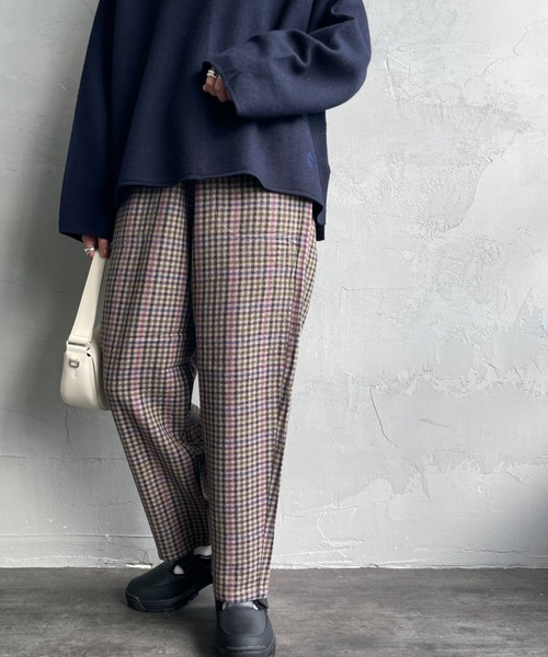 DANTON（ダントン）の「[DANTON/ダントン] リファインウール イージーパンツ（その他パンツ・レディース・グレー/ブラック・36）」の2枚目の写真