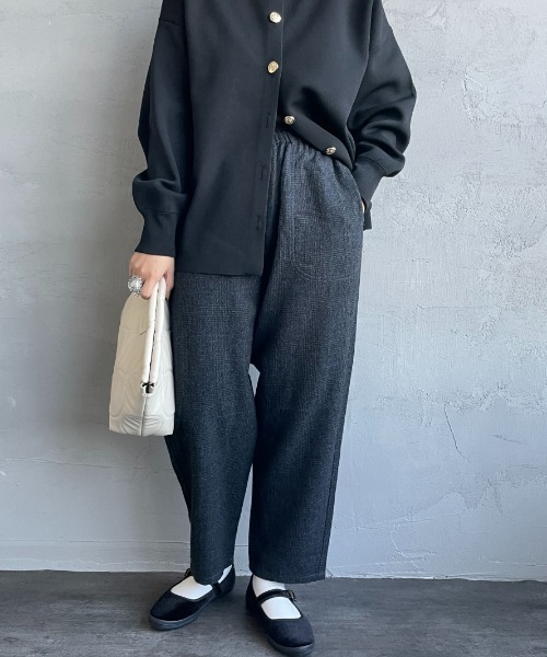 DANTON（ダントン）の「[DANTON/ダントン] リファインウール イージーパンツ（その他パンツ・レディース・グレー/ブラック・36）」の14枚目の写真