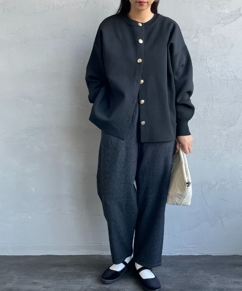 DANTON（ダントン）の「[DANTON/ダントン] リファインウール イージーパンツ（その他パンツ・レディース・グレー/ブラック・36）」の4枚目の写真