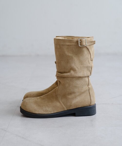 Kastane（カスタネ）の「【レザー&スエード/インソール】ルーズエンジニアブーツ（ブーツ・レディース・ダークブラウン/ベージュ/ブラック/ブラウン・37/36/38）」の19枚目の写真
