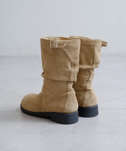 Kastane（カスタネ）の「【レザー&スエード/インソール】ルーズエンジニアブーツ（ブーツ・レディース・ダークブラウン/ベージュ/ブラック/ブラウン・37/36/38）」の22枚目の写真