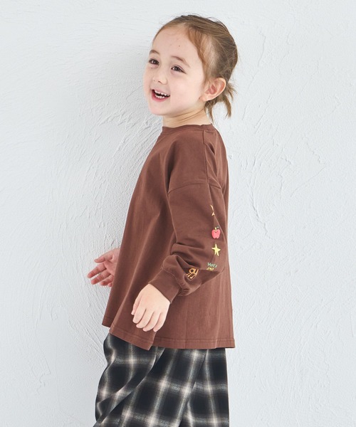 mayonnyanページ セール】【綿100%】ユニセックス ルーズシルエット 袖プリントTシャツ