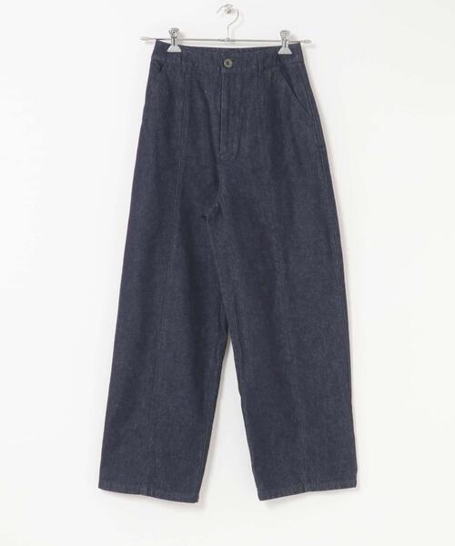 F by ROSSO(エフバイロッソ)の「F by ROSSO カーブフォルムデニムパンツ(デニムパンツ・レディース・ネイビー/ブラウン・38/36)」の5枚目の写真