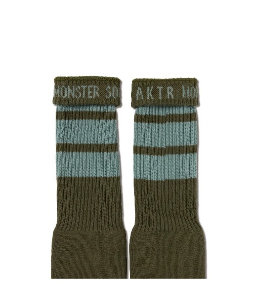 AKTR(アクター)の「AKTR MONSTER SOCKS(アクター モンスター ソックス)(ソックス/靴下・メンズ・オリーブ系/ホワイト系2/ホワイト系1/ホワイト系・ONE SIZE)」の11枚目の写真