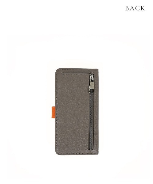 スマイル 多機種対応 手帳型スマホケース スペインカーフレザーVer