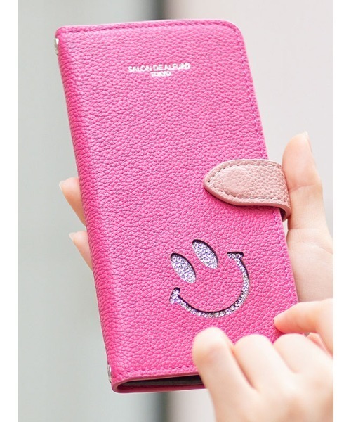 セール】スマイル 多機種対応 手帳型スマホケース スペインカーフ