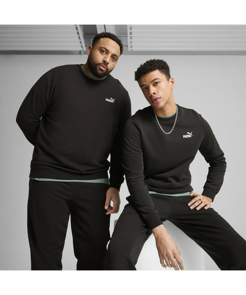 PUMA（プーマ）の「PUMA プーマ メンズ ESS スモール NO.1 ロゴ クルースウェット（スウェット・メンズ・ブラック/ヘザーグレー・SMALL/MEDIUM/LARGE/X-LARGE/XX-LARGE）」の2枚目の写真
