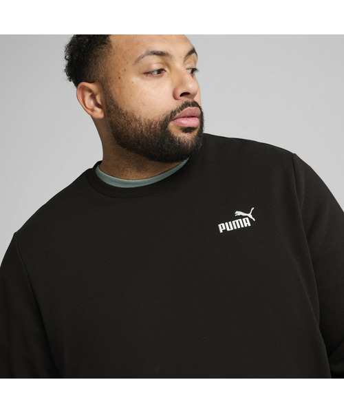 PUMA（プーマ）の「PUMA プーマ メンズ ESS スモール NO.1 ロゴ クルースウェット（スウェット・メンズ・ブラック/ヘザーグレー・SMALL/MEDIUM/LARGE/X-LARGE/XX-LARGE）」の3枚目の写真