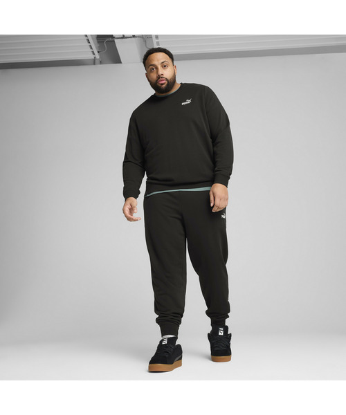 PUMA（プーマ）の「PUMA プーマ メンズ ESS スモール NO.1 ロゴ クルースウェット（スウェット・メンズ・ブラック/ヘザーグレー・SMALL/MEDIUM/LARGE/X-LARGE/XX-LARGE）」の4枚目の写真