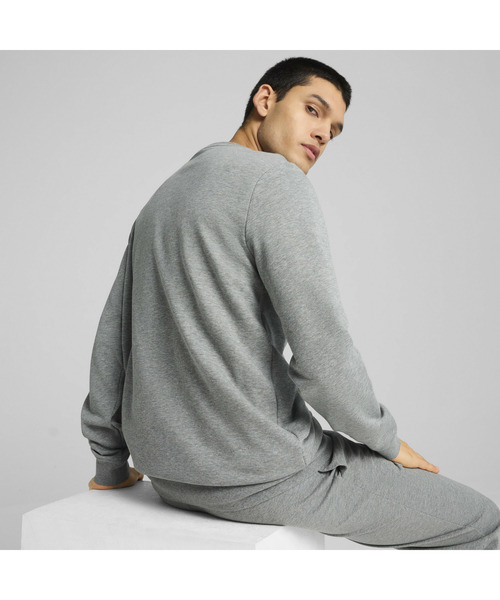 PUMA（プーマ）の「PUMA プーマ メンズ ESS スモール NO.1 ロゴ クルースウェット（スウェット・メンズ・ブラック/ヘザーグレー・SMALL/MEDIUM/LARGE/X-LARGE/XX-LARGE）」の12枚目の写真