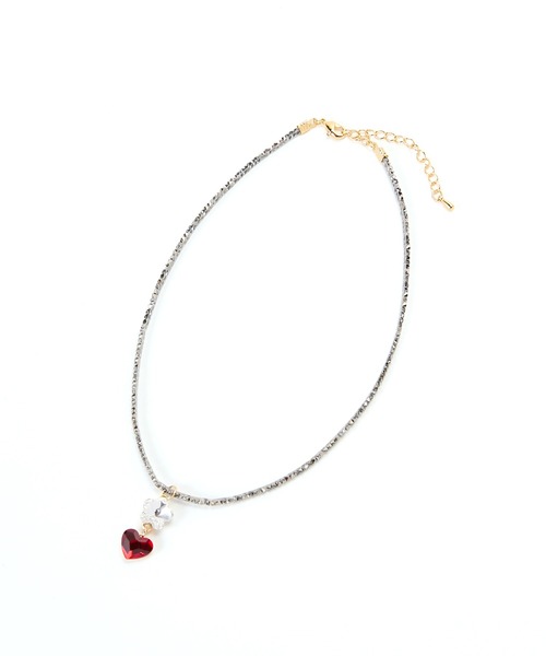 Casselini（キャセリーニ）の「Casselini(キャセリーニ)モチーフビジューネックレス（ネックレス・レディース・シルバー/ピンク/ブルー/イエロー・FREE）」の10枚目の写真