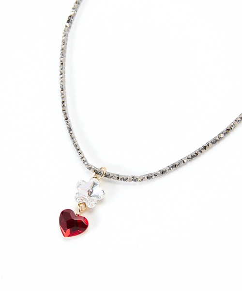 Casselini（キャセリーニ）の「Casselini(キャセリーニ)モチーフビジューネックレス（ネックレス・レディース・シルバー/ピンク/ブルー/イエロー・FREE）」の11枚目の写真