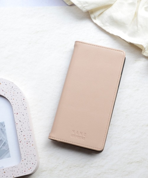 NANO universe（ナノユニバース）の「iPhone17 iPhone17Pro ナノユニバース 手帳ケース/ロゴ（スマホケース/カバー・レディース・ブラック/ベージュ/グレー/ブラウン・iPhone 17/iPhone 17 Pro）」の5枚目の写真