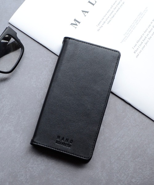 NANO universe（ナノユニバース）の「iPhone17 iPhone17Pro ナノユニバース 手帳ケース/ロゴ（スマホケース/カバー・レディース・ブラック/ベージュ/グレー/ブラウン・iPhone 17/iPhone 17 Pro）」の7枚目の写真