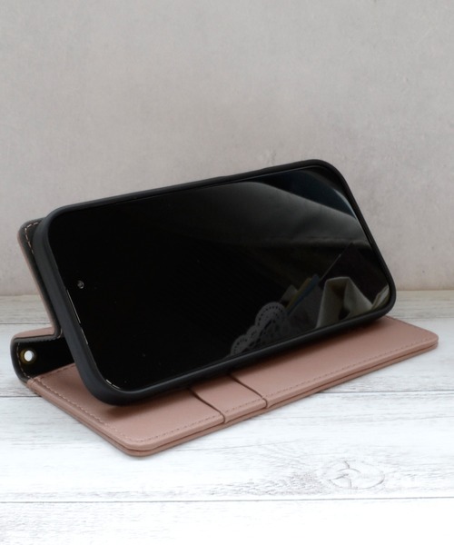 NANO universe（ナノユニバース）の「iPhone17 iPhone17Pro ナノユニバース 手帳ケース/ロゴ（スマホケース/カバー・レディース・ブラック/ベージュ/グレー/ブラウン・iPhone 17/iPhone 17 Pro）」の15枚目の写真