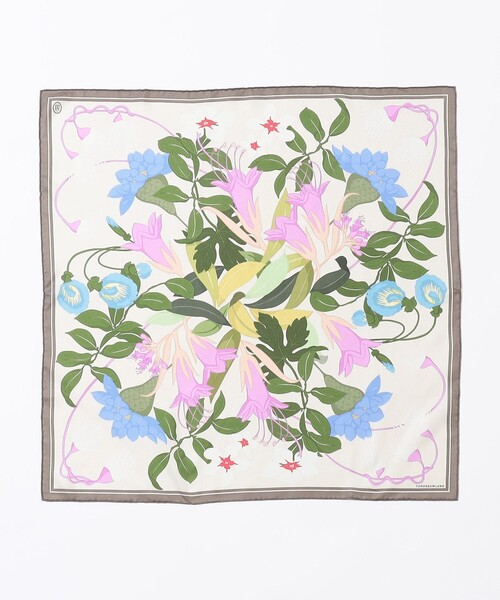 TOMORROWLAND （トゥモローランド）の「Atelier TOMORROWLAND FLOWER シルクスカーフ（バンダナ/スカーフ・レディース・ホワイト系その他/ブラック系その他・FREE）」の4枚目の写真