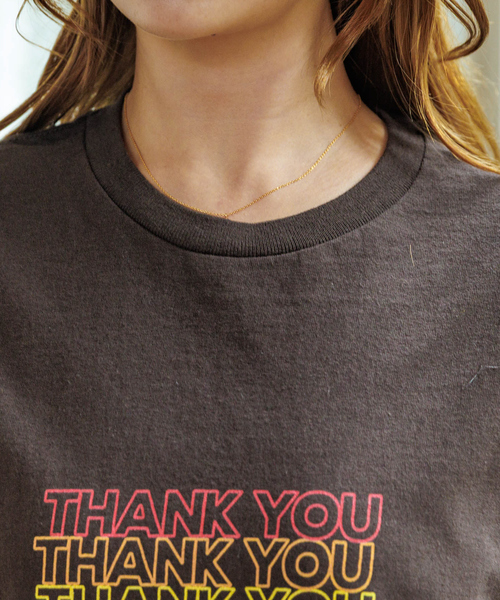 Rouge vif la cle（ルージュヴィフラクレ）の「【Le Melange/ル・メランジュ】カラフルロゴTシャツ/#8541001Tシャツ/ロゴ/カジュアル【WEB限定】（Tシャツ/カットソー・レディース・アイボリー/ブラウン・フリー）」の11枚目の写真